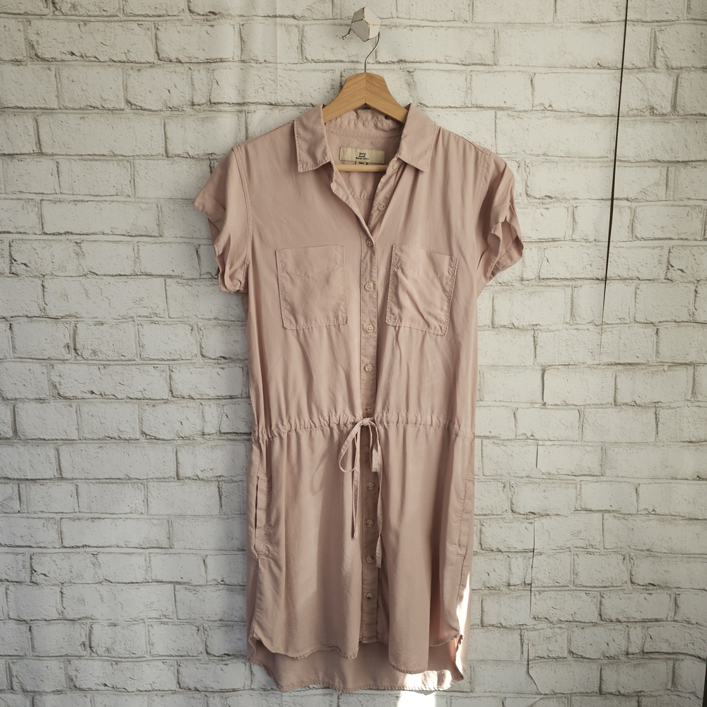 ☆ THREAD + SUPPLY Pink Shirt Dress